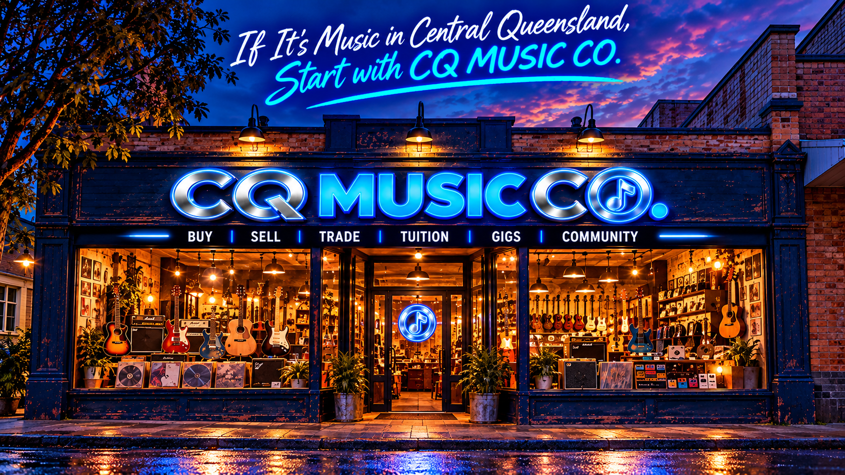 CQ Music Co. heritage music shopfront